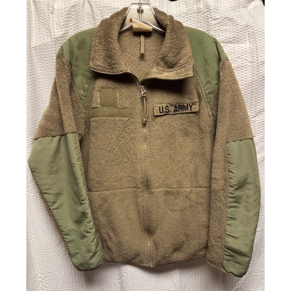 Peckham Men's Gen III ECWCS‎ US Army Fleece Jacket Zip Mock Neck S/M Made in USA
